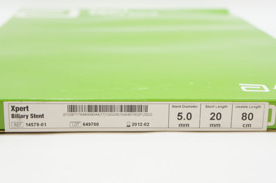 Abbott 14579-01 Xpert Biliary Stnt OTW 5.0mm x 4Fr. x 180cm (x)